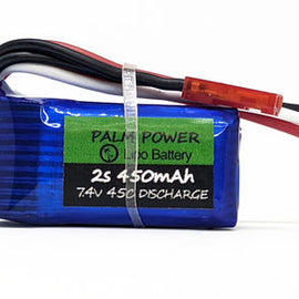 Palm Beach Bots Palm Power 2S 450mAh 45C Lipo Battery