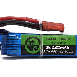 Palm Beach Bots Palm Power 3S 250mAh 45C Lipo Battery