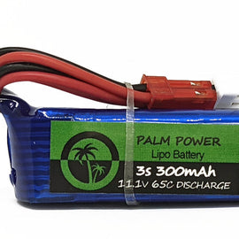 Palm Beach Bots Palm Power 3S 300mAh 65C Lipo Battery