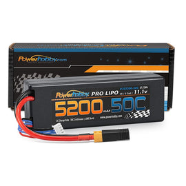 Powerhobby 3s 11.1V 5200mah 50c Lipo Battery Hardcase XT60 Plug w Traxxas Adapter