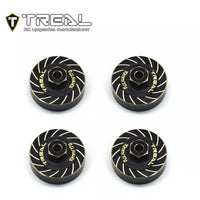 TREAL Brass Extended Wheel Hubs 7mm*10mm Hex, Axle Counter Weight 17g/pc (4pcs) Wheel Spacer for 1/18: TRX-4M, TRX4M