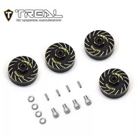 TREAL Brass Extended Wheel Hubs 7mm*10mm Hex, Axle Counter Weight 17g/pc (4pcs) Wheel Spacer for 1/18: TRX-4M, TRX4M