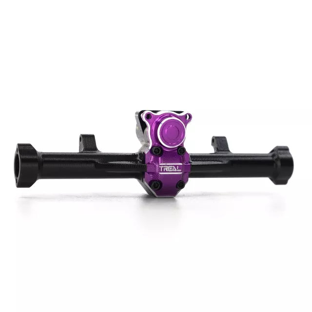Treal Black-Purple SCX24 Rear Axle Housings Aluminum 7075 Diff