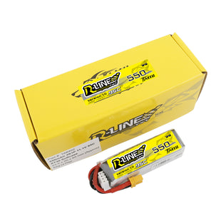 Tattu R-Line 550mAh 11.1V 95C 3S1P Lipo Battery Pack With XT30 Plug