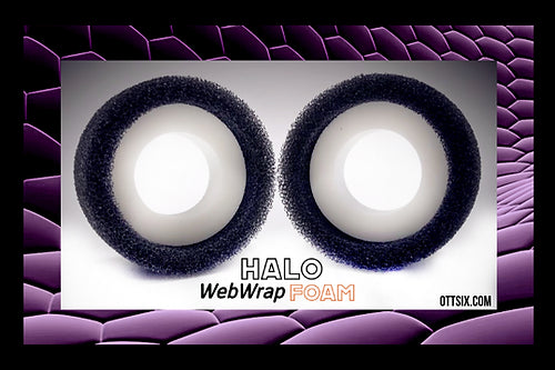 Team Ottsix Racing 1.9" HALO WebWrap 2-Stage Foam Inserts (White Dot) (2)
