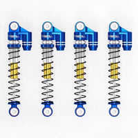 TREAL SCX24 Shocks 43mm Tele Shock Vibration Damper(4) for 1/24 Axial SCX24 Bronco Gladiator C10 Deadbolt, Blue