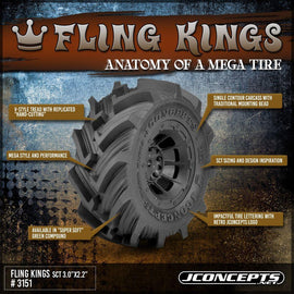 JConcepts 4.45" Fling King Short Course Tires (2)