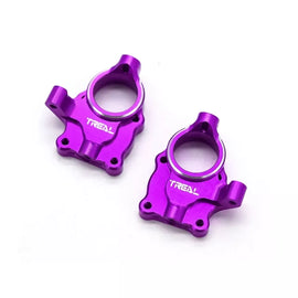 TREAL Aluminum 7075 Inner Portal Covers (2p) Steering Knuckles for 1/24 FMS FCX24 Upgrades (PURPLE)