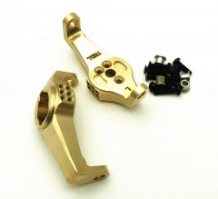 Treal Brass Caster Blocks Protal Drive C Hub Carrier Blackening for Traxxas TRX-4/TRX-6 1:10 RC Car