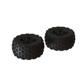 Arrma 6.50" dBoots Copperhead2 MT Front/Rear 3.8 Pre-Mounted Tires, 17mm Hex, Black (2)