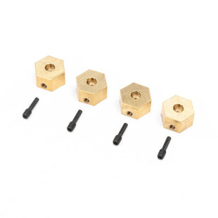 AXIAL HEX HUBS, BRASS (7G): UTB18 (4)