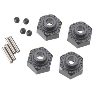 AXIAL Aluminum Hex Hub 12mm Black (4)