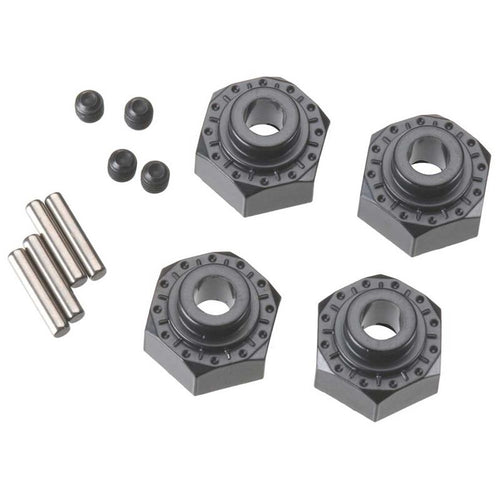 AXIAL Aluminum Hex Hub 12mm Black (4)