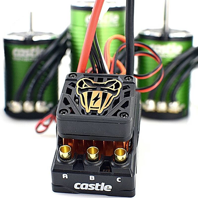 CASTLE CREATIONS COPPERHEAD 10 Brushless ESC / 1412-3200Kv 5mm Sensored Motor Combo