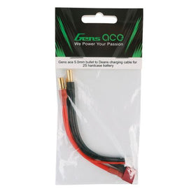 Gens Ace 2S Charge Cable: 5.0mm Bullet To Deans (T)