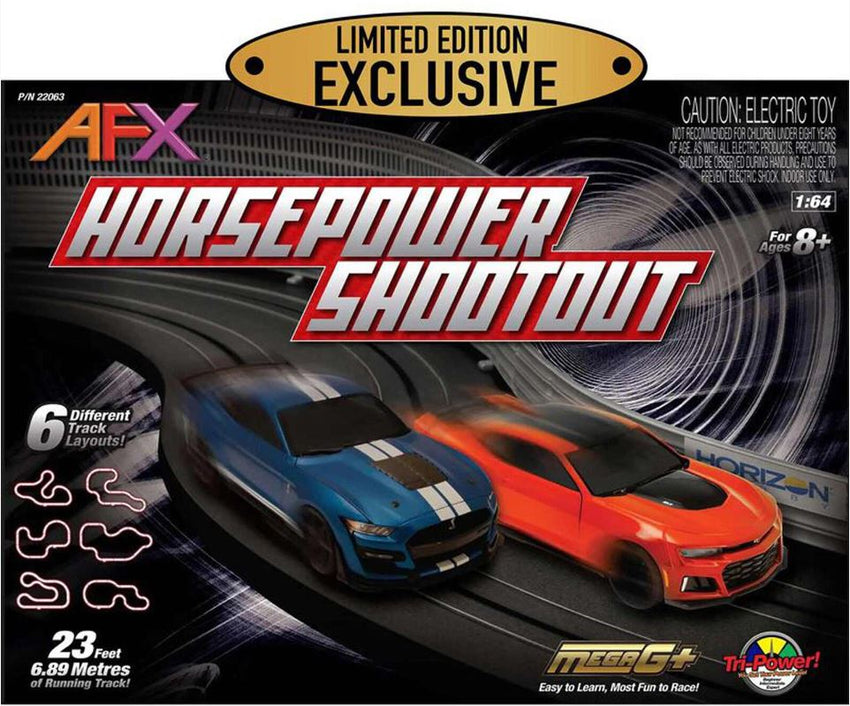 AFX Slot Car Horsepower Shootout Set (Limited Edition)