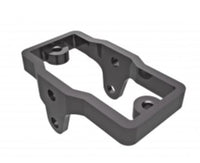 Traxxas Servo mount, 6061-T6 aluminum (dark titanium-anodized), Gray: TRX-4M, TRX4M