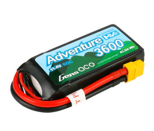 Gens Ace Adventure High Voltage 3600mAh 3S1P 11.4V 60C Lipo Battery With XT60 Plug