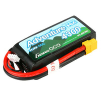 Gens Ace Adventure High Voltage 4300mAh 3S1P 11.4V 60C Lipo Battery With XT60 Plug