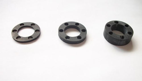 Dlux 1/16", 1/8", 1/4" Delrin Hub Spacers