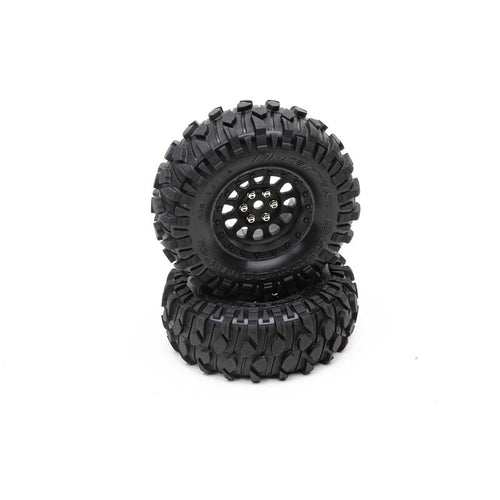 DuraTrax 4.19" Showdown 1.9 CR C3 Mounted Black, Class 1 (2)