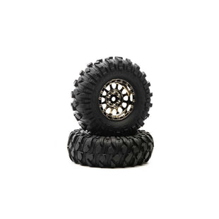 DuraTrax 4.19" Showdown 1.9 CR C3 Mounted Black/Chrome, Class 1 (2)
