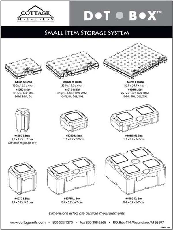 COWRC Dot Box Storage Set: Medium