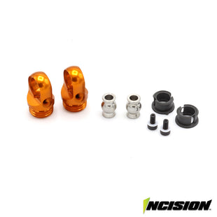 Incision S8E Machined Aluminum Shock Cap - Orange