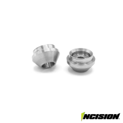 INCISION ALUMINUM LOWER SPRING CUP FOR INCISION SHOCKS - CLEAR
