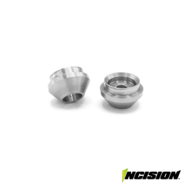 INCISION ALUMINUM LOWER SPRING CUP FOR INCISION SHOCKS - CLEAR
