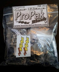 Team KNK Cap Head Pro Pak Black Oxide Hardware Kit (700 pcs)