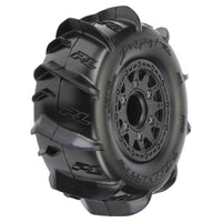 Pro-Line 4.8" Dumont Paddle F/R 2.2/3.0 Pre-Mounted SC 12mm (2) Black