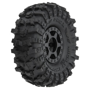 Pro-Line 1/24 Mickey Thompson Baja Pro X F/R 1.0" MTD 7mm Black Holcomb (4)