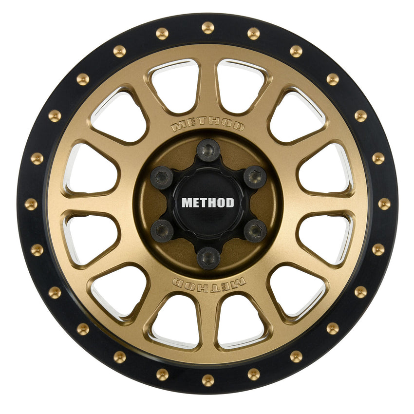 Proline 1/6 Method 305 NV Aluminum Front/Rear 2.9" Wheel Faces (2), Bronze: SCX6