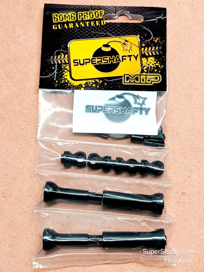 SuperShafty NEW & Improved - Wraith / SMT10 MIP Spline Center CVD Driveshaft Kit - Exclusive