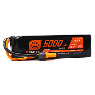 Spektrum 5000mAh 3S 11.1V Smart G2 Soft Case LiPo 100C IC5