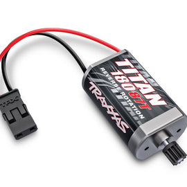 Traxxas Titan 87T Motor (87-turn, 180 size) with 11-Tooth Metal Pinion Gear, 11-tooth: TRX-4M, TRX4M