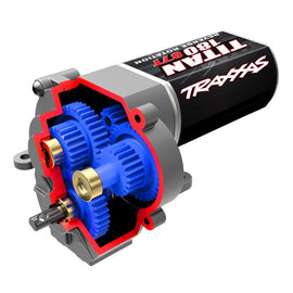 Traxxas Complete Transmission with Speed Gearing (9.7:1 Reduction Ratio) Includes Titan® 87T Motor: TRX-4M, TRX4M