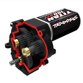 Traxxas Complete Transmission with High Range Trail Gearing (16.6:1 reduction ratio) Includes Titan® 87T motor: TRX-4M, TRX4M