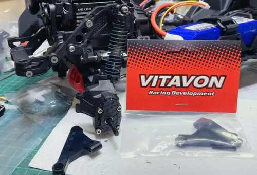 Vitavon SCX10 III Aluminum Panhard Mount; Black