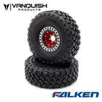 Vanquish 4.65 Falken Wildpeak M/T 1.9 Tires Red Compound (2)