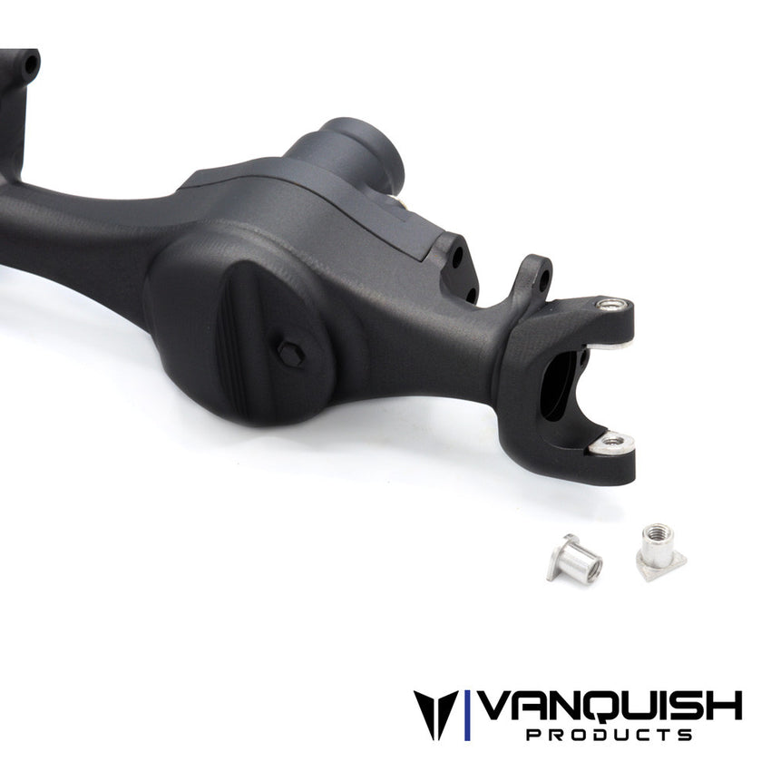 VANQUISH F10T ALUMINUM FRONT AXLE HOUSING - BLACK ANODIZED