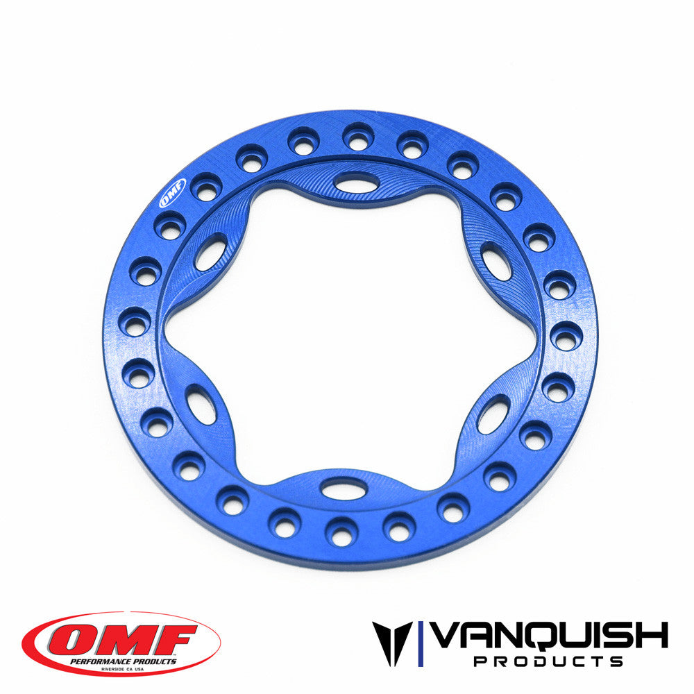 Vanquish 1.9 OMF Scallop Beadlock Rings Anodized- Blue – Key City Hobby
