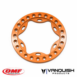 Vanquish 1.9 OMF Scallop Beadlock Rings Anodized- Orange