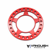 Vanquish 1.9 Spyder Beadlock Anodized- Red