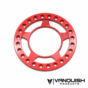 Vanquish 1.9 Spyder Beadlock Anodized- Red