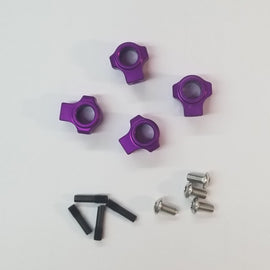 Team KNK Version 2 Aluminum Body Mounts w/Screw Pins (Purple Edition)
