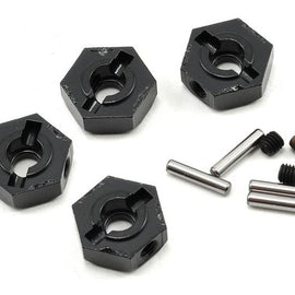 Aluminum Hub Narrow 12mm Black (4)