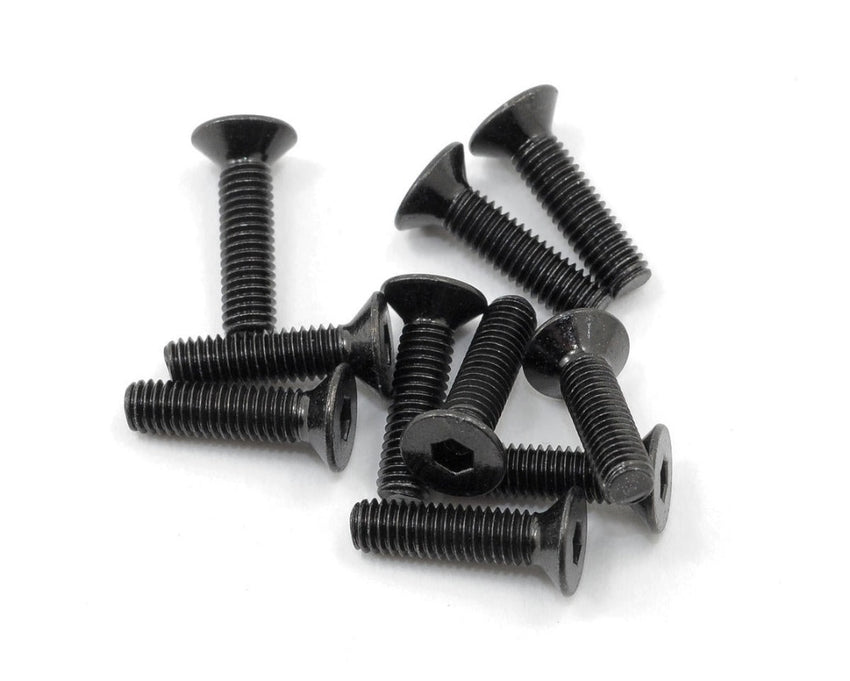 Axial 3x12mm Flat Head Screw (Black) (10)