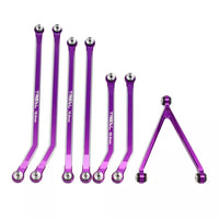 TREAL SCX24 High Clearance Links Set (7P) for SCX24 Gladiator PURPLE